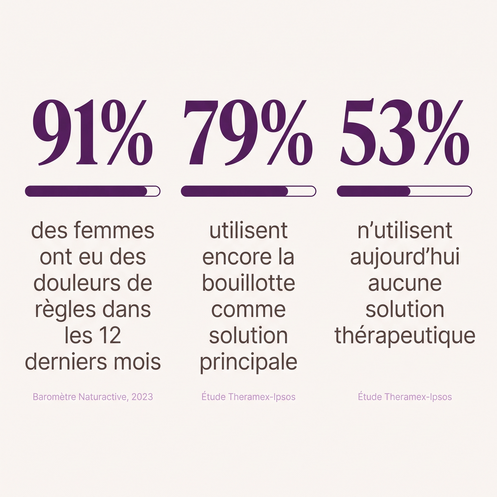 Statistiques sur les douleurs de règles et les solutions utilisées